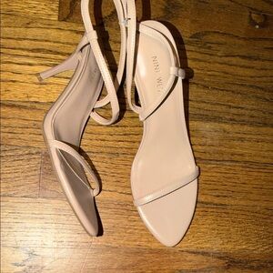 Nine West Women's Nude Beige Strappy Pointed Toe Heels Size 8